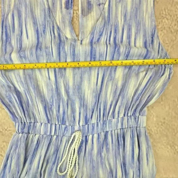 Blue and White Women's Swim Coverup - Picture 5 of 8